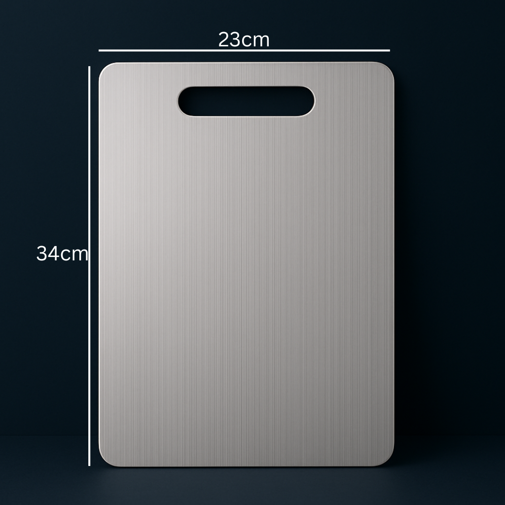 Fynorell Premium Edelstahlschneidebrett