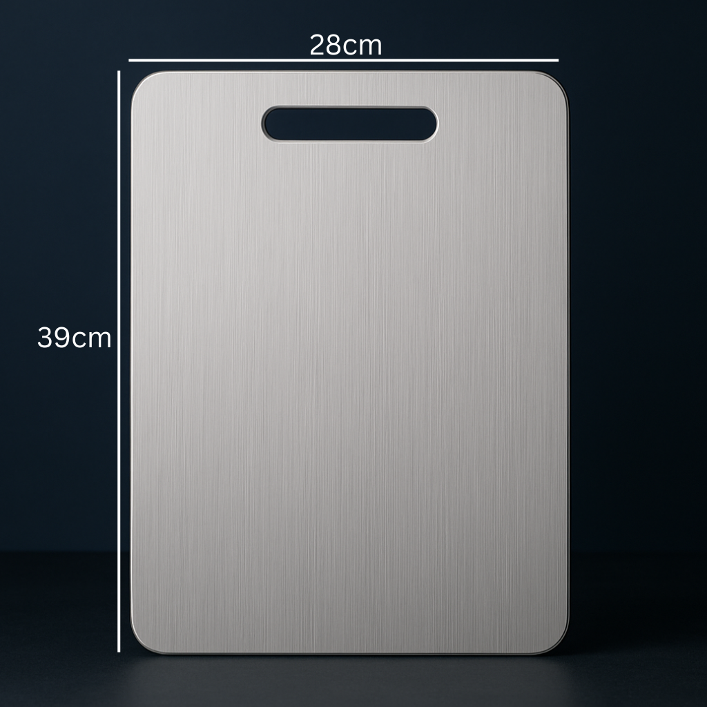 Fynorell Premium Edelstahlschneidebrett