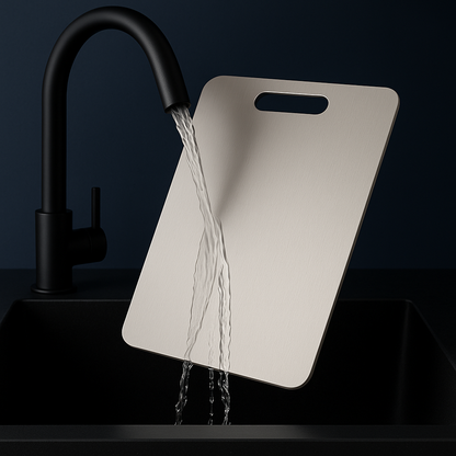 Fynorell Premium Edelstahlschneidebrett