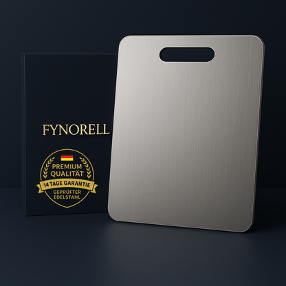 Fynorell Premium Edelstahlschneidebrett
